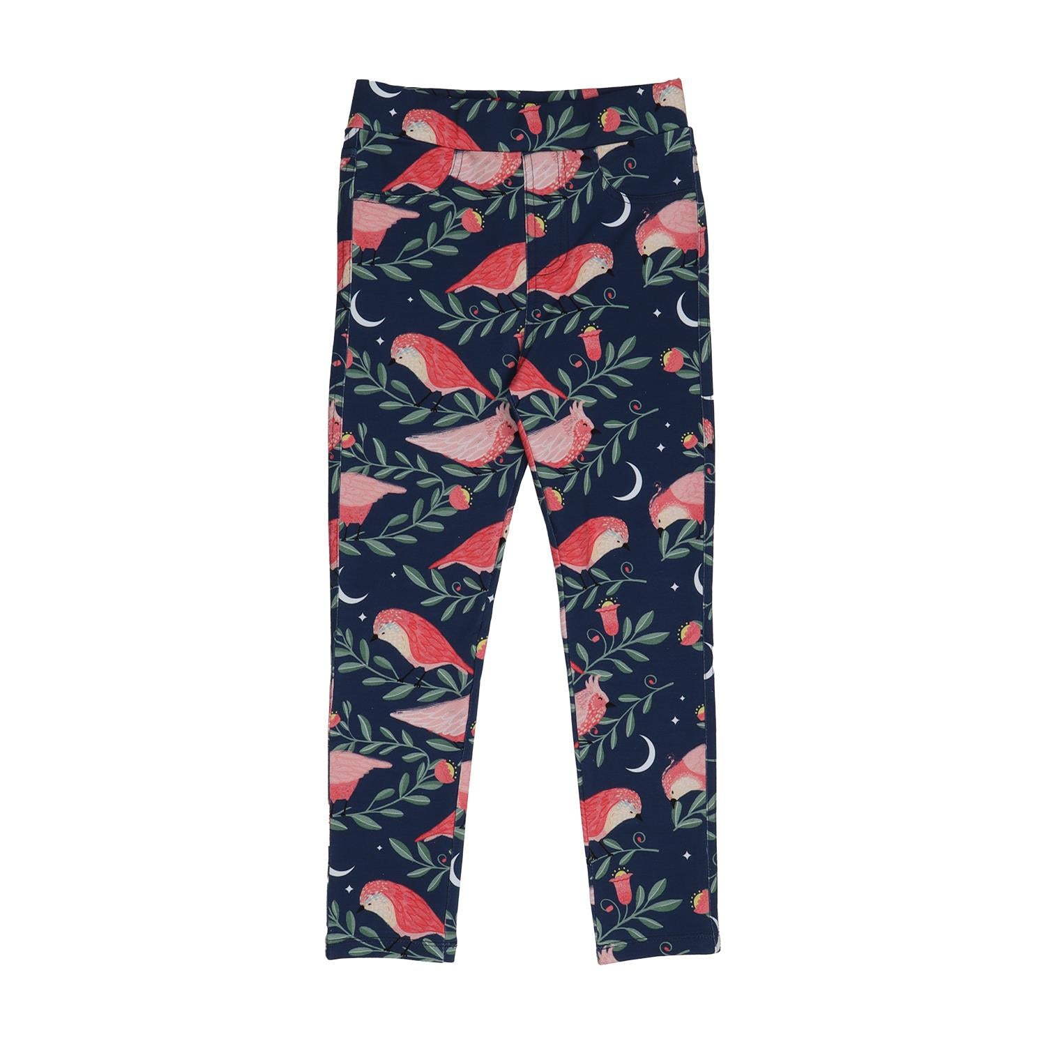 Pinky Birds-Sweat Leggings