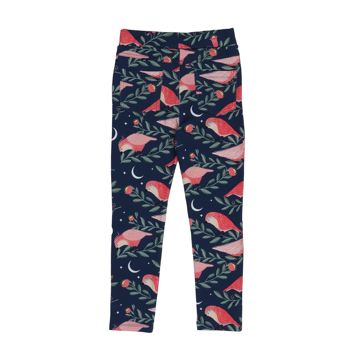 Pinky Birds-Sweat Leggings
