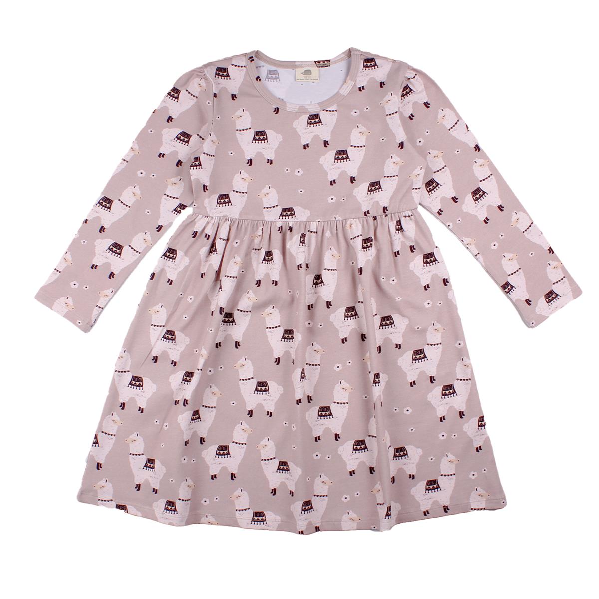 Langarm Kleid aus Baumwolle (Bio)