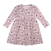 Långärmad klänning av bomull (ekologisk)