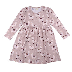Langarm Kleid aus Baumwolle (Bio)