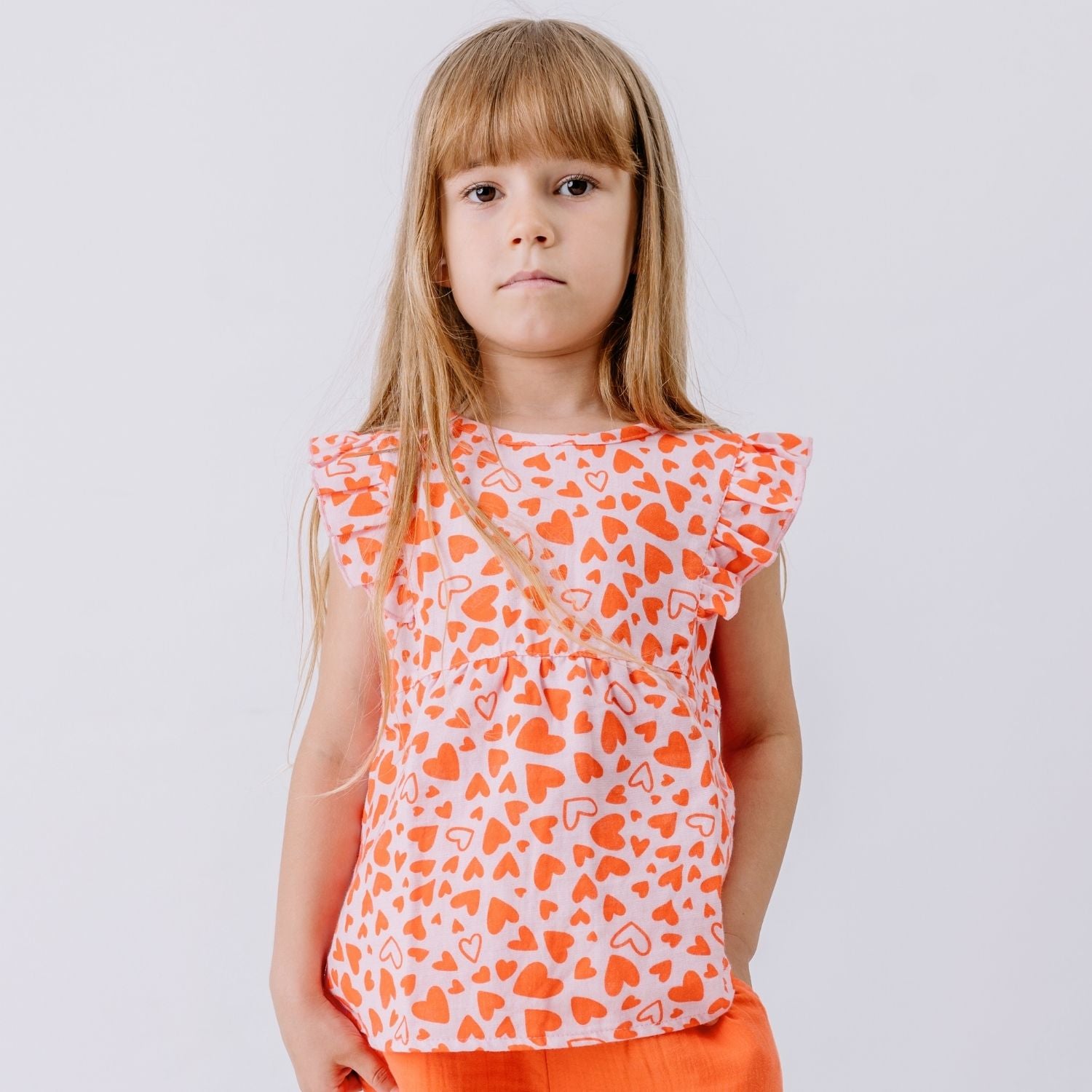 Little Big Hearts-Blouse Top