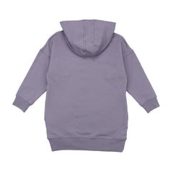 Mor - Kapşonlu Elbise