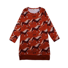 Langarm Kleid aus Baumwolle (Bio)