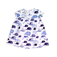 Pamuklu kısa kollu elbise (organik)