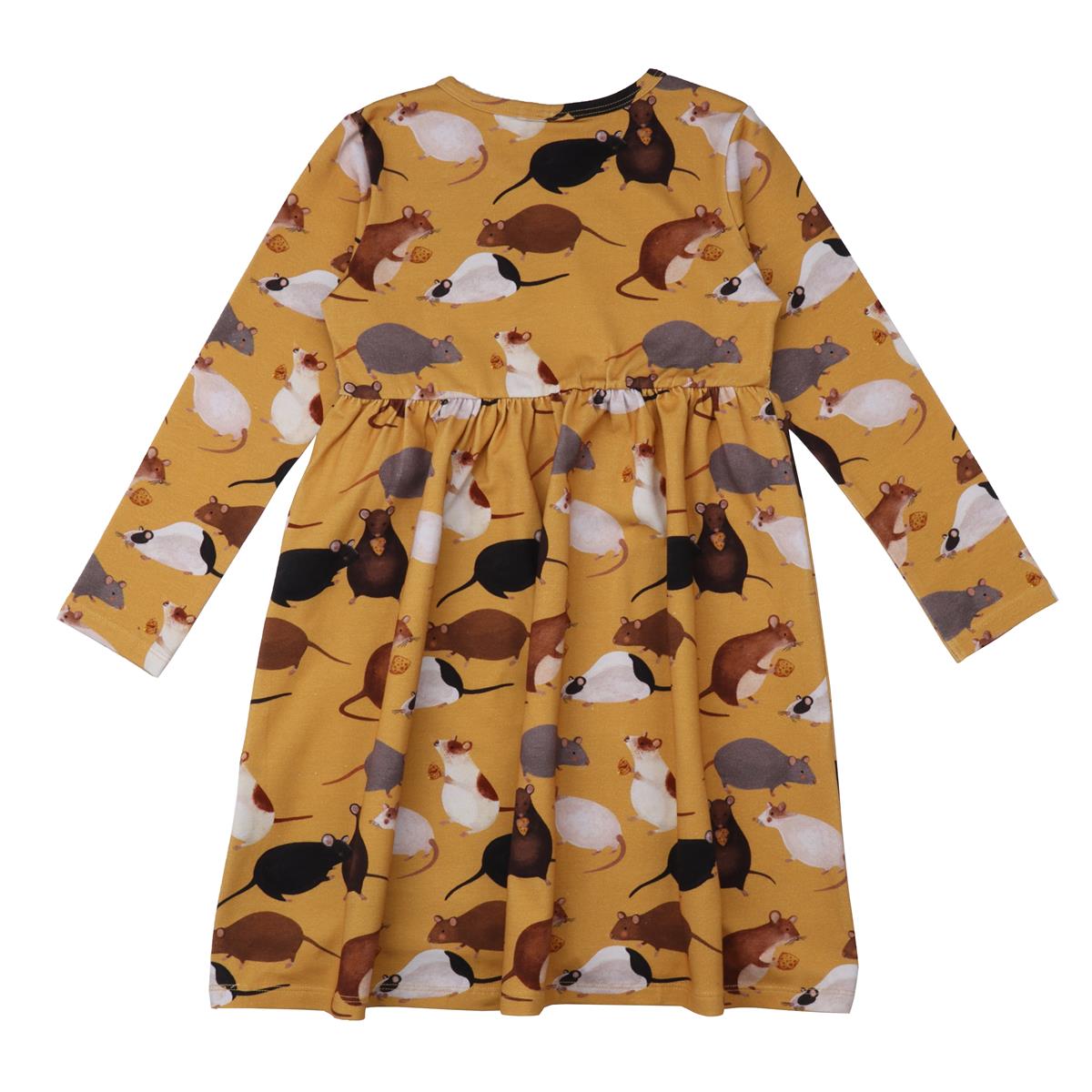 Langarm Kleid aus Baumwolle (Bio)
