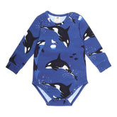 Langarm Body aus Baumwolle (Bio)