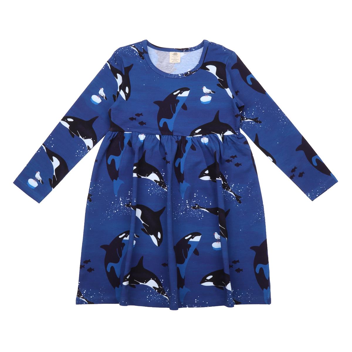 Langarm Kleid aus Baumwolle (Bio)