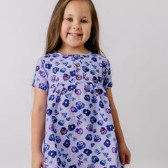Purple Violas-Dress