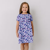 Purple Violas-Dress