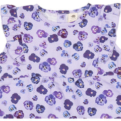 Purple Violas-Blouse Top