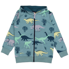 Running Dinosaurs sweat jacket