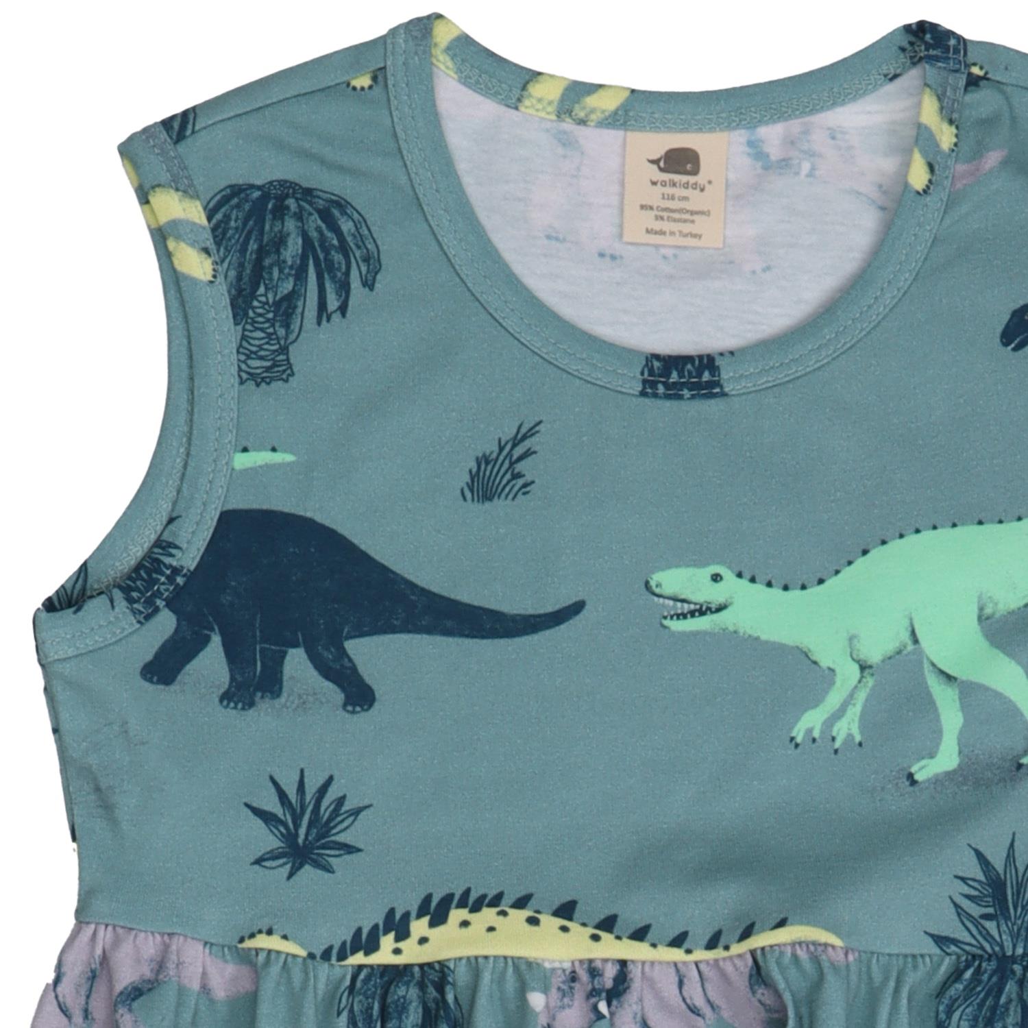Running Dinosaurs-Sleeveless Dress