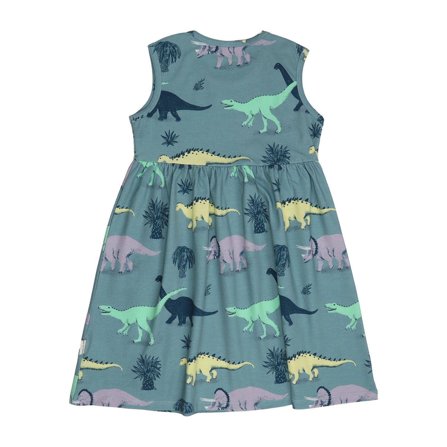 Running Dinosaurs-Sleeveless Dress