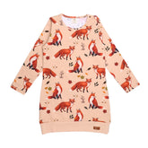 Långärmad klänning av bomull (ekologisk)