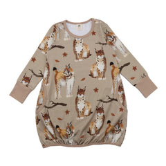 Robe à manches longues en coton (biologique)