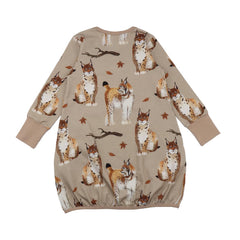 Robe à manches longues en coton (biologique)