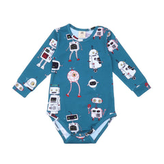 Body de manga comprida confeccionado em algodão (orgânico)