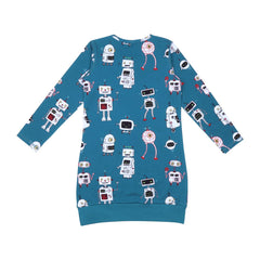 Langarm Kleid aus Baumwolle (Bio)