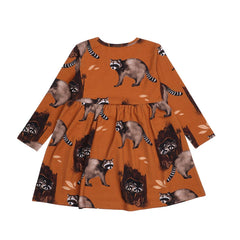 Jurk met lange mouwen van katoen (biologisch)