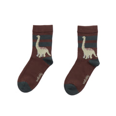 Dinosaurier Bio-Socken für Kinder – Nachhaltige Baumwolle mit Abenteuer-Motiv