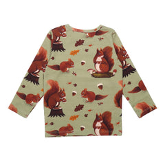 Camisa de manga comprida confeccionada em algodão (orgânico)