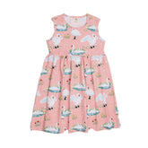 Swans in Spring-Sleeveless Dress