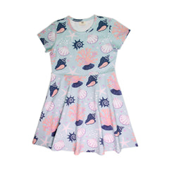 Pamuklu kısa kollu elbise (organik)