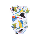 Body met korte mouwen van katoen (biologisch)