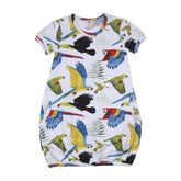 Pamuklu kısa kollu elbise (organik)