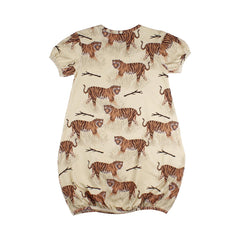 Kortärmad klänning av bomull (ekologisk)