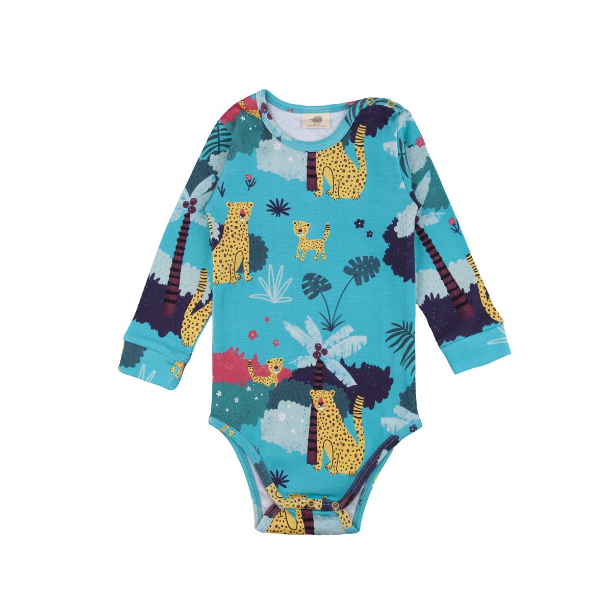 Langarm Body aus Baumwolle (Bio)