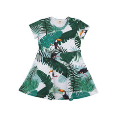 Kurzarm Kleid aus Baumwolle (Bio)