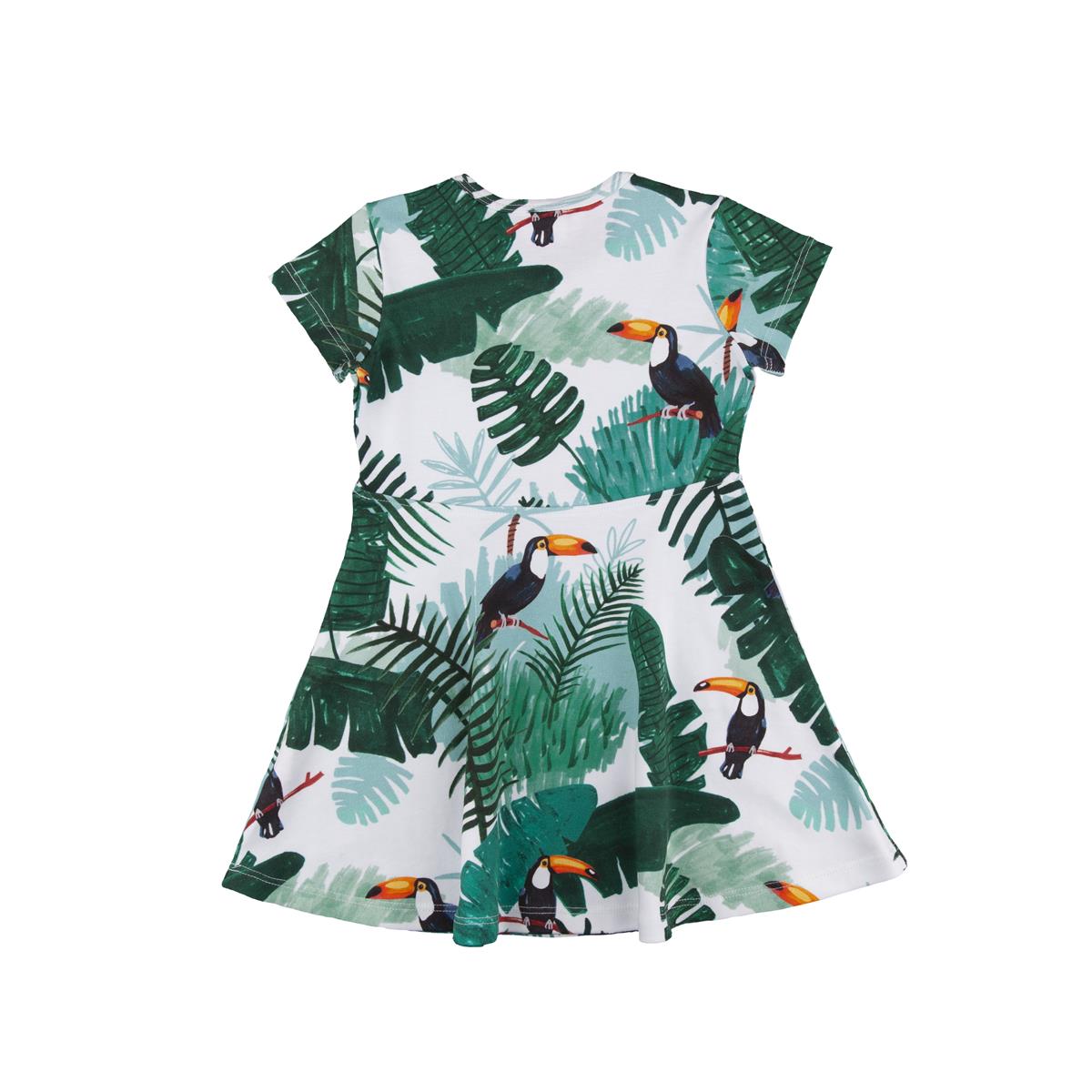 Kurzarm Kleid aus Baumwolle (Bio)