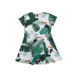 Kurzarm Kleid aus Baumwolle (Bio)