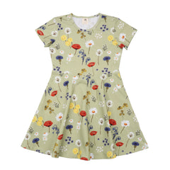 Fiori selvatici - Abito a pieghe