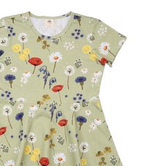 Fiori selvatici - Abito a pieghe