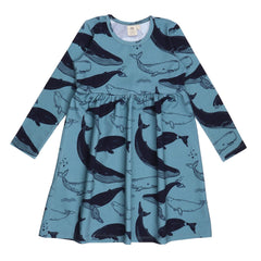 Robe à manches longues en coton (biologique)