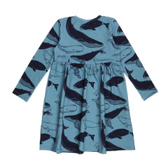 Robe à manches longues en coton (biologique)