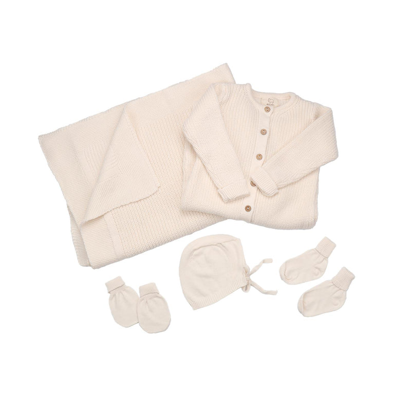 Organic cotton cream gift set