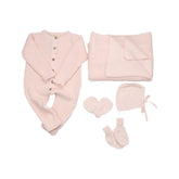 Geschenkset aus Biobaumwolle-Rosa