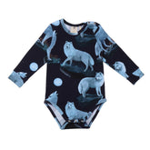 Pamuktan yapılmış uzun kollu body (organik)