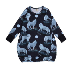 Robe à manches longues en coton (biologique)