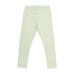 Green stripes 14 leggings