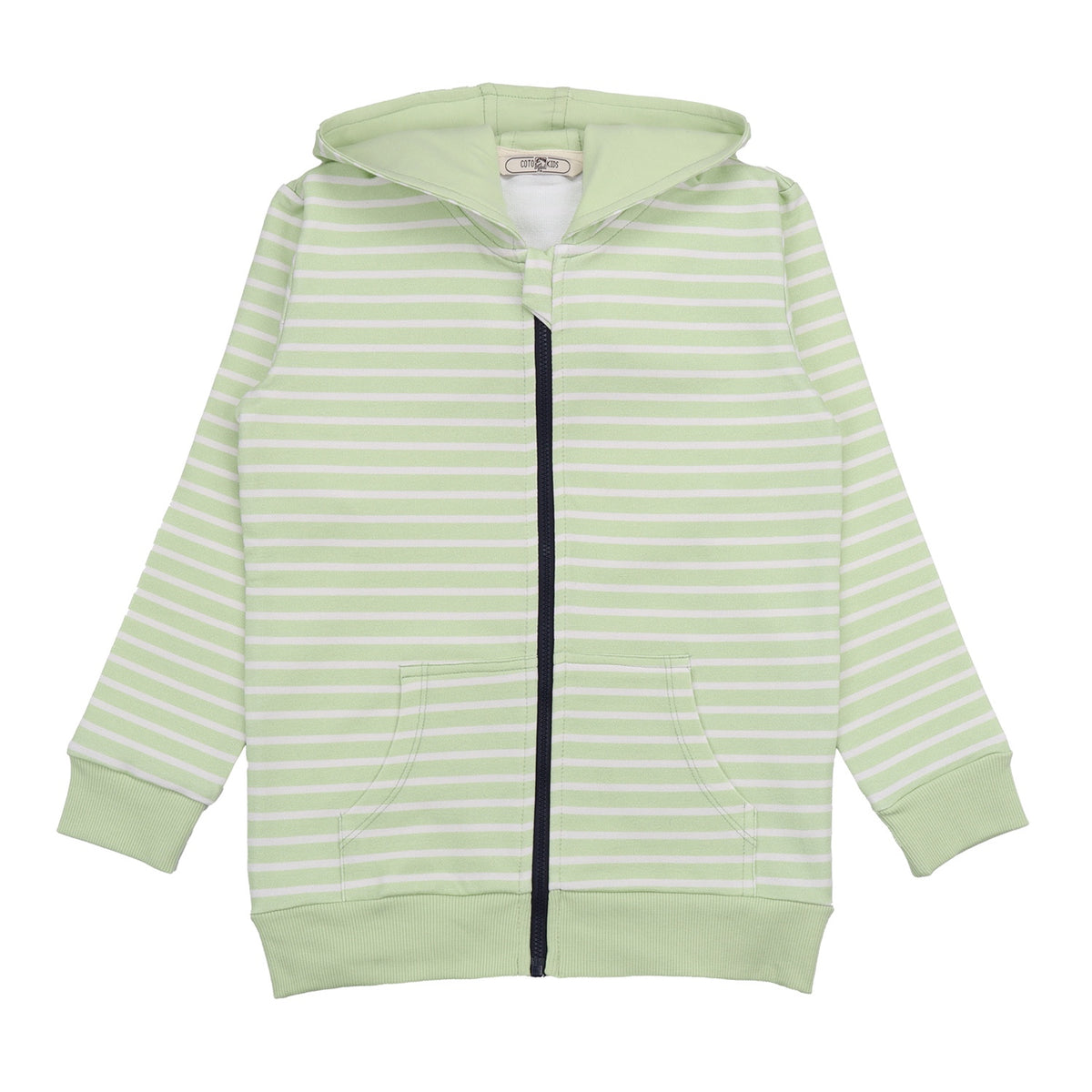 Green stripes 14-Sweat Jacket