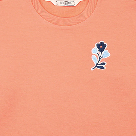 Blue Flowers-Sweatshirt