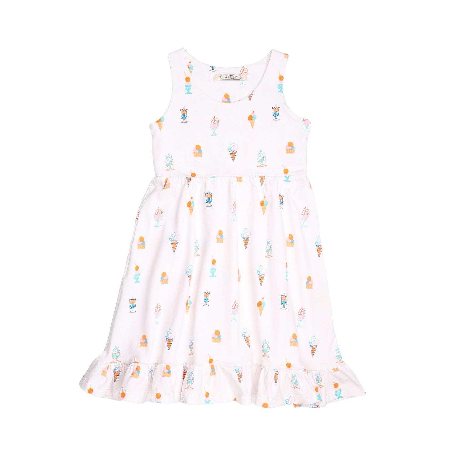 Ice Cream Sleeveless Dress