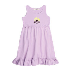 Yellow Flowers-Sleeveless Dress