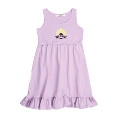 Yellow Flowers-Sleeveless Dress