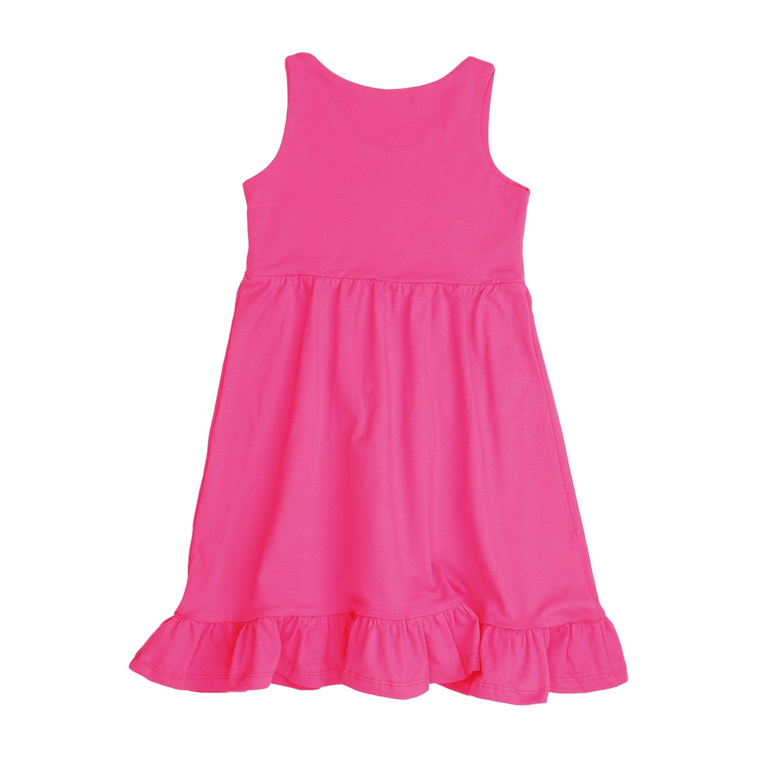 Pink Flowers Sleeveless Dress